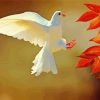 White Dove Bird diamond painting