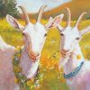 White Goats diamond painting