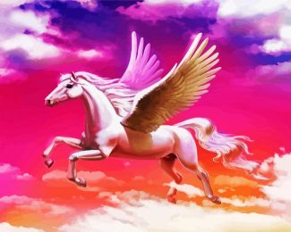 White Pegasus diamond painting