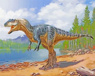 Wild Dinosaur diamond painting