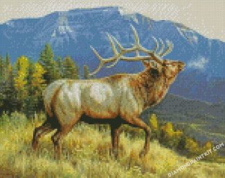 Wild Elk Animal diamond paintings