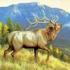 Wild Elk Animal diamond painting