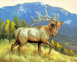 Wild Elk Animal diamond painting