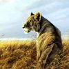 Wild Lioness diamond painting