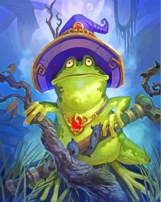 Witch Frog diamond painting