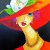 Woman In Sunhat Art diamond painting