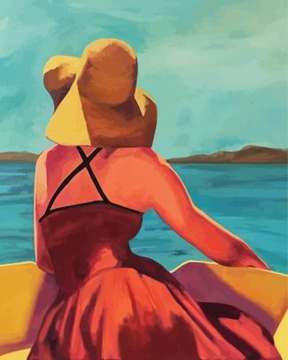 Woman In Sunhat diamond painting