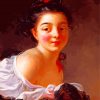 Young Woman With Brown Hair By Fragonard diamond painting