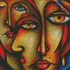 Abstract Faces Art diamond painting