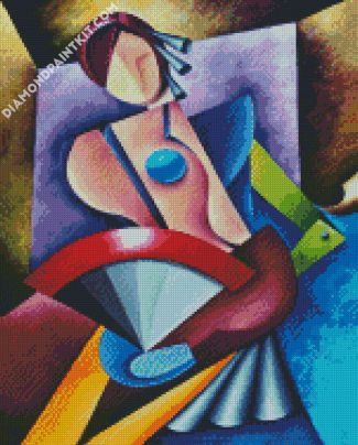 Abstrcat Cubism Woman diamond painting