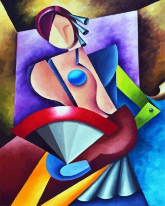 Abstrcat Cubism Woman diamond painting