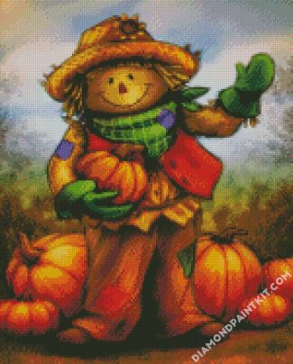 adorable scarecrow diamond paintings