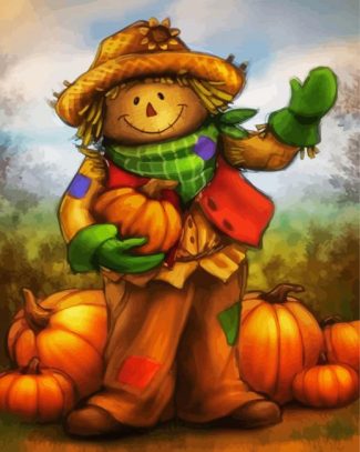 adorable scarecrow diamond paintings