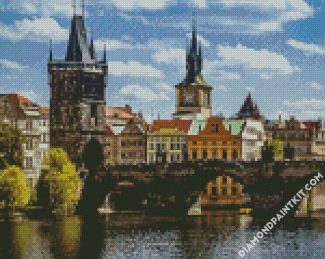 aesthetic Charles Bridge Czech diamond paintings