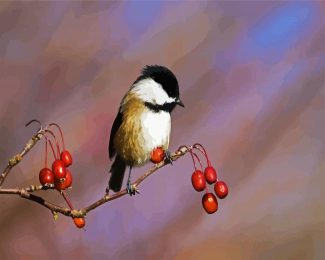 Aesthetic Chickadee diamond painting