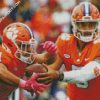 Aesthetic Clemson Tigers Football diamond painting