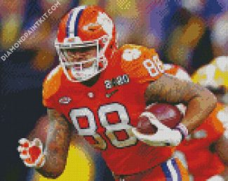 Aesthetic Clemson Tigers Football Players diamond paintings