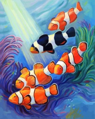 aesthetic Clownfish diamond painting