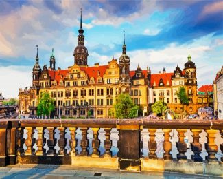 Aesthetic Dresden Castle diamond painting