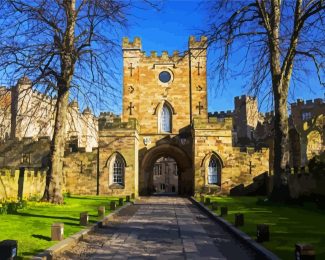 aesthetic Durham Castle diamond painting