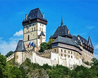 aesthetic Karlštejn Castle diamond painting