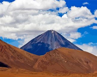 Aesthetic Licancabur Chile diamond painting