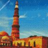 Aesthetic Qutab Minar Delhi diamond painting