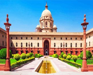 Aesthetic Rashtrapati Bhavan Delhi diamond painting