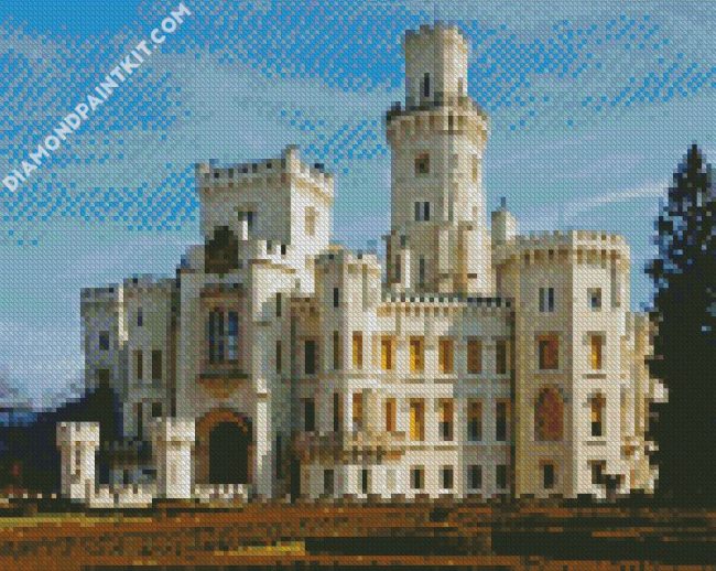 aesthetic The State Chateau of Hluboká szech diamond paintings