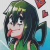 Aesthetic Tsuyu Asui Froppy dimond painting