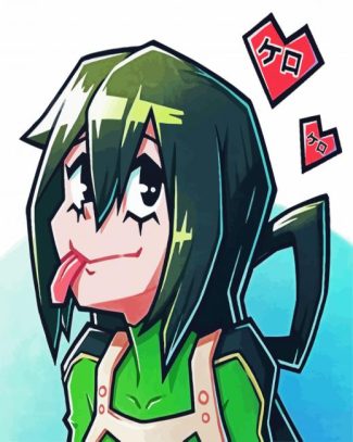 Aesthetic Tsuyu Asui Froppy diamond painting