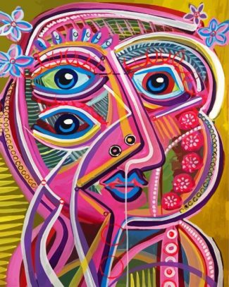 Aesthetic Abstract Face diamond painting