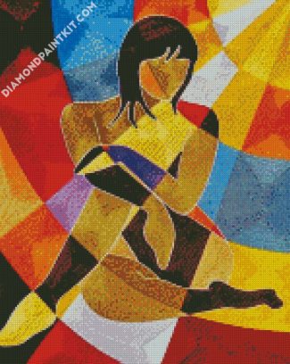 Aesthetic African Cubist diamond painting