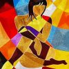 Aesthetic African Cubist diamond painting