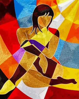 Aesthetic African Cubist diamond painting