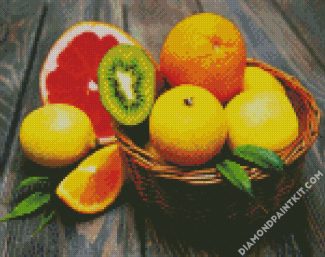 Aesthetic Citrus Fruits Lemon diamond painting