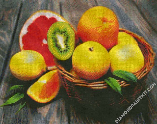 Aesthetic Citrus Fruits Lemon diamond painting