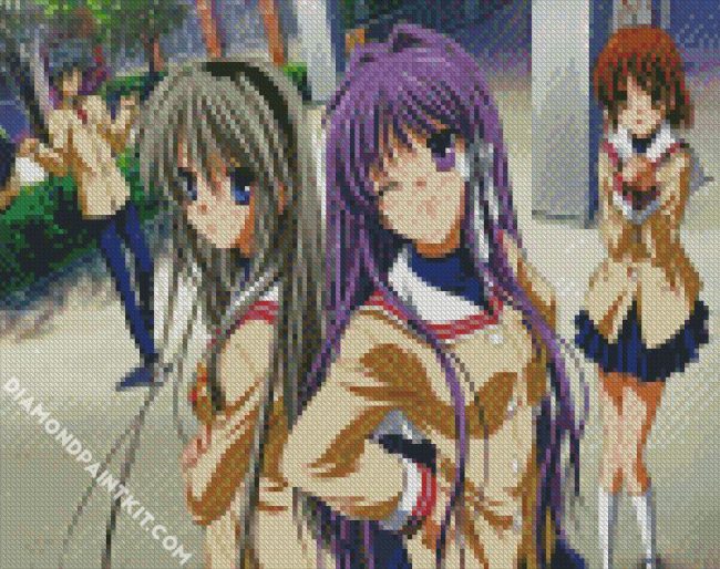 Aesthetic Clannad Anime diamond painting