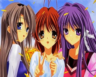 Aesthetic Clannad Manga Anime diamond painting