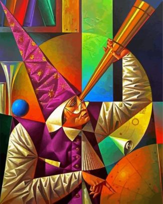 Aesthetic Cubist Man diamond painting