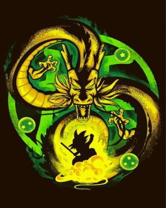 aesthetic dragon ball z shenron diamond painting