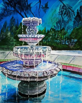 Aesthetic Fountain diamond painting