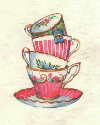 aesthetic girly Cups diamond painting