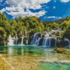 Aesthetic Krka National Park Croatia diamond painting