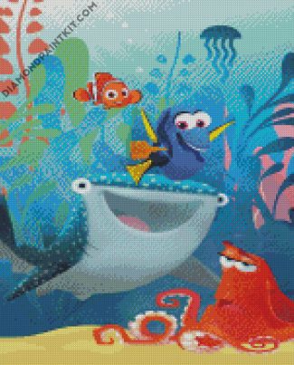 Aesthetic Nemo Fish And Dory diamond painting