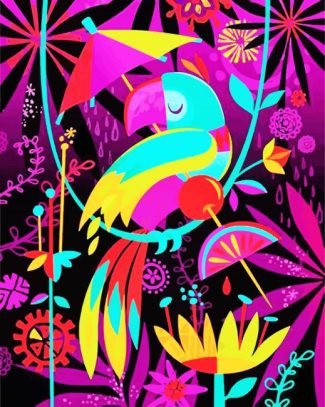 Aesthetic Parrot Bird diamond painting