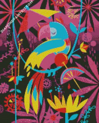 Aesthetic Parrot Bird diamond painting