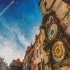 aesthetic prague astronomical clock czech diamond paintings