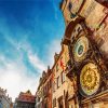 aesthetic prague astronomical clock czech diamond painting