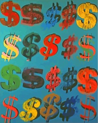 andy warhol dollar sign diamond painting